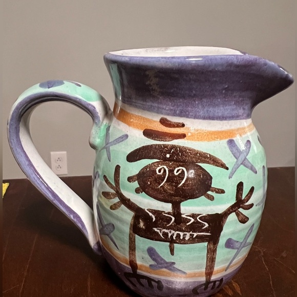 T. Puterbaugh Gill Signed TPG Studio Art Pottery Creamer 4.25” - Picture 2 of 6